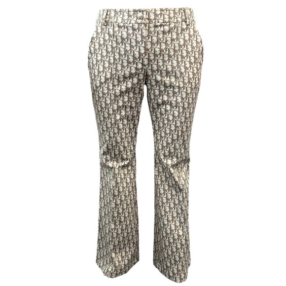 Christian Dior Vintage 2005 Trotter Monogram Pants Bottoms #36 Brown [105699] - Picture 4 of 13